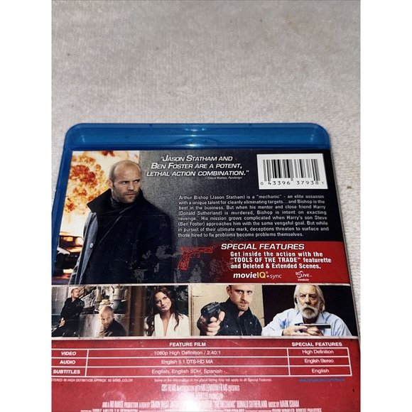The Mechanic [Blu-ray] Blu-ray Jason Statham, Ben Foster, Donald Sutherland - Picture 5 of 8